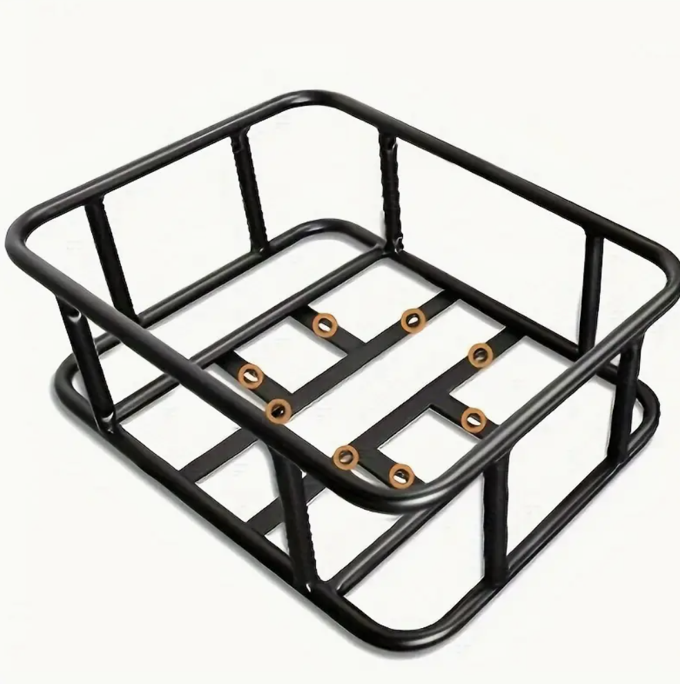 NEWBOLER Heavy-Duty Iron Bike Basket