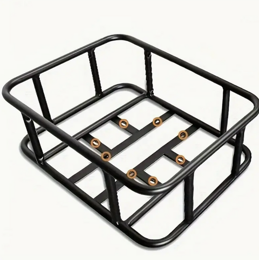 NEWBOLER Heavy-Duty Iron Bike Basket